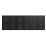 Сенсорный выключатель, 12 клавиш, Black (RGB подсветка) Сенсорный выключатель, 12 клавиш, Black (RGB подсветка)