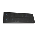 Сенсорный выключатель, 12 клавиш, Black (RGB подсветка) Сенсорный выключатель, 12 клавиш, Black (RGB подсветка)