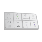 Сенсорный выключатель, 8 клавиши White (RGB подсветка)