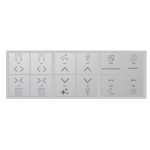 Сенсорный выключатель, 12 клавиши White (RGB подсветка) Сенсорный выключатель, 12 клавиши White (RGB подсветка)