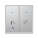 Сенсорный выключатель, 2 клавиши White (RGB подсветка) Сенсорный выключатель, 2 клавиши White (RGB подсветка)