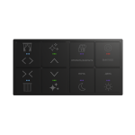 Сенсорный выключатель, 8 клавиш, Black (RGB подсветка) Сенсорный выключатель, 8 клавиш, Black (RGB подсветка)