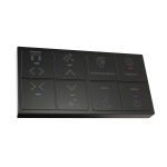 Сенсорный выключатель, 8 клавиш, Black (RGB подсветка) Сенсорный выключатель, 8 клавиш, Black (RGB подсветка)