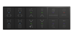 Сенсорный выключатель, 12 клавиш, Black (RGB подсветка) Сенсорный выключатель, 12 клавиш, Black (RGB подсветка)