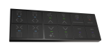 Сенсорный выключатель, 12 клавиш, Black (RGB подсветка) Сенсорный выключатель, 12 клавиш, Black (RGB подсветка)
