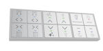 Сенсорный выключатель, 12 клавиши White (RGB подсветка)