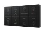 Сенсорный выключатель, 8 клавиш, Black (RGB подсветка) Сенсорный выключатель, 8 клавиш, Black (RGB подсветка)