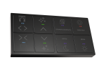 Сенсорный выключатель, 8 клавиш, Black (RGB подсветка) Сенсорный выключатель, 8 клавиш, Black (RGB подсветка)